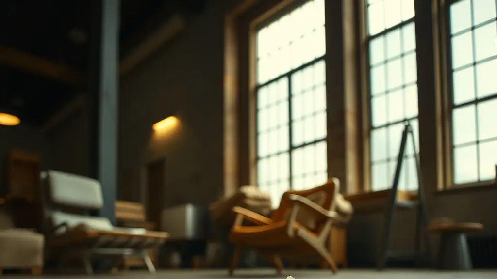 crumpled pages on a wooden floor beside a chair