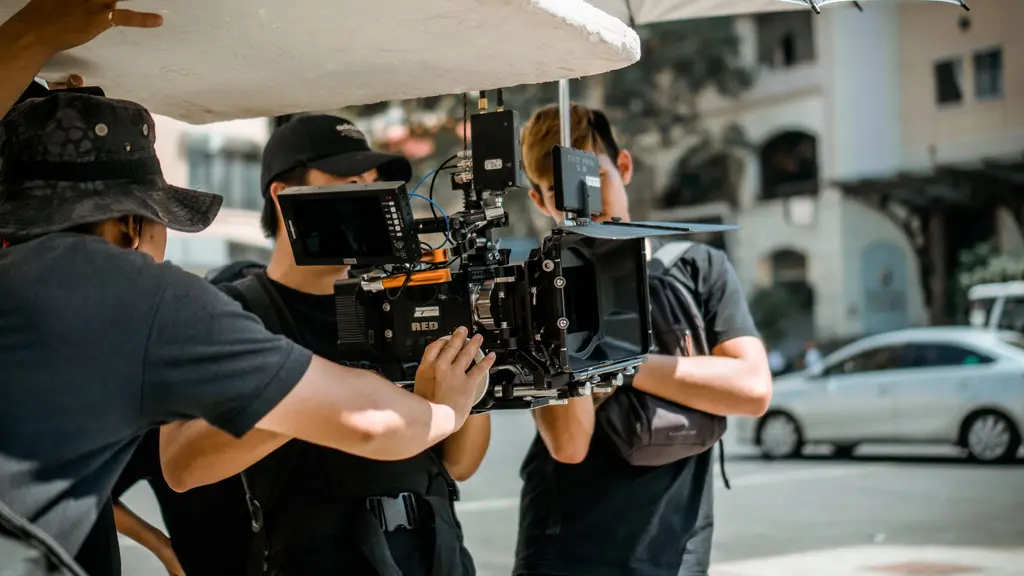 an independent film set between takes